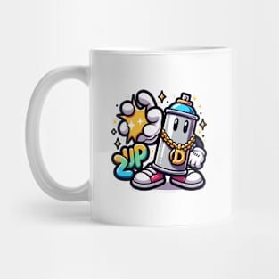 Spray Character in Graffiti Style Mug